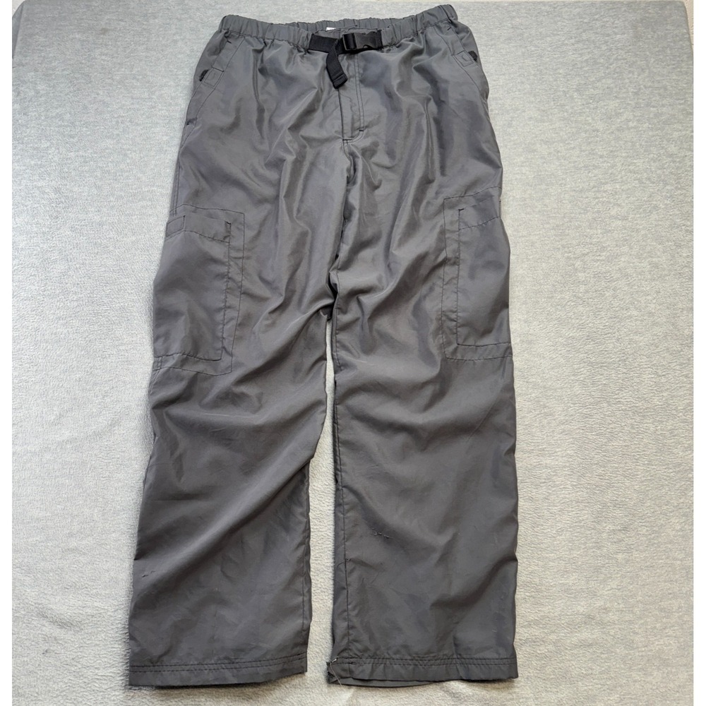 VTG Old Navy Pants Mens Large Relaxed Cargo Jersey Lined Belted Y2K Party Rave